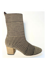 Paris Low Heel Boots in Kakhi